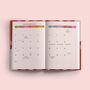 2024 2025 Academic Diary A5 Hardcover | Pink And Red, thumbnail 2 of 9