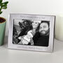 Personalised Silver Plated 7x5 Landscape Photo Frame, thumbnail 7 of 8