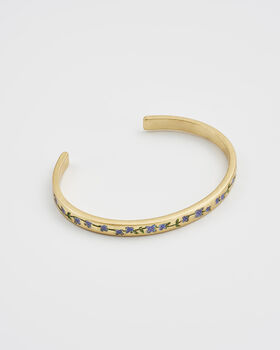 Gold Forget Me Not Bangle, 5 of 9
