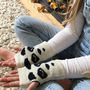 Childrens Panda Bear Fingerless Gloves, thumbnail 6 of 8