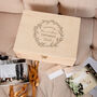 Personalised Wooden Wedding Keepsake Box For Couples, thumbnail 2 of 7