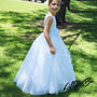 Lucrezia In White ~ Flower Girl Dress, thumbnail 1 of 10
