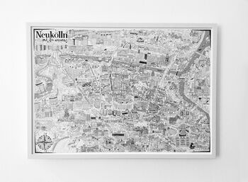 Neukölln Illustrated Map Print, 6 of 6