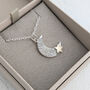 Loved To The Moon And Stars Fingerprint Pendant, thumbnail 6 of 6