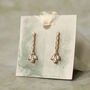 Crystal Petal Bridal Flower Earrings, thumbnail 7 of 8