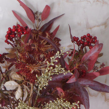 'Rowan' Faux Autumn Foliage Bouquet, 3 of 4