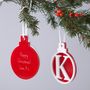 Personalised Luxury Initial Christmas Bauble, thumbnail 1 of 6