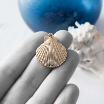 Gold Plated Shell Pendant Necklace, 6 of 7