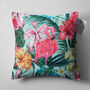 Pink Flamingo Cushion Cover With Tropical Flowers, thumbnail 5 of 7