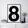 Date Of Birth Typographic Print, thumbnail 8 of 12