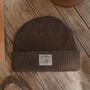 'The Nomad' Brown Fisherman Beanie, thumbnail 1 of 4