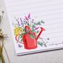 A5 Letter Writing Paper With Floral Garden Watering Can, thumbnail 3 of 4