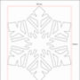Snowflake Stencil For Diy Christmas Projects, thumbnail 2 of 4