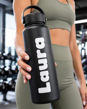 Water Bottle Name Sticker Custom Waterproof Decal, 3 of 6