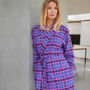 Women's 'Lomond' Tartan Brushed Cotton Robe, thumbnail 5 of 5