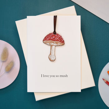 Mushroom Keepsake Birthday Card, 11 of 12