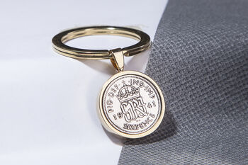 1941 85th Birthday Sixpence Coin Keyring Gift, 2 of 6