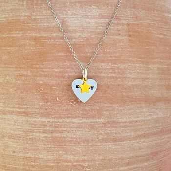 Personalised Secret Name Heart Necklace Jewellery Gift, 3 of 4
