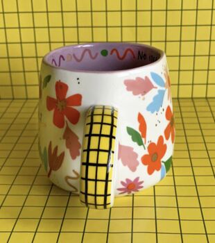 'Absolutely No Idea' Floral Ceramic Cup, 3 of 5