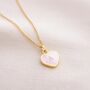 Sterling Silver Mother Of Pearl Mini Heart Necklace, thumbnail 5 of 12