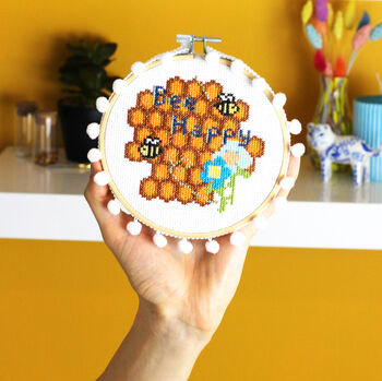 Bee Happy Cross Stitch Kit, 9 of 9