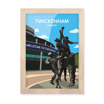 Twickenham Rugby Stadium London Framed Print, 4 of 6