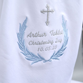 Personalised Christening Blanket For Baby, 2 of 7