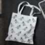 Canvas Abstract Cat Tote Bag For Friends, thumbnail 4 of 7