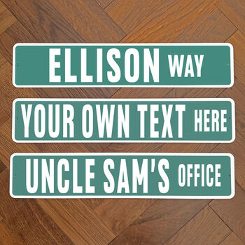 Personalised 'Create Your Own' USA Street Sign, 3 of 3