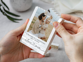 Personalised Mummy And Daughter Photo Block Keepsake, Mother's Day And Birthday Gift For Mum, 10 of 12