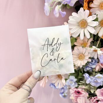 10 Printed Confetti Bags | Peel And Seal Packets, 9 of 11
