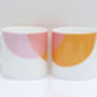 Dip Design Bone China Mug Lime And Grey, thumbnail 5 of 10