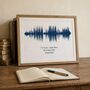 Personalised Favourite Song Sound Wave Print, thumbnail 1 of 6