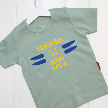 Born Wild Child Personalised T Shirt, 2 of 7