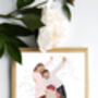 Custom Bridesmaids Best Friend Line Art Colour Portrait, thumbnail 8 of 9