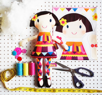 Personalised Doll Craft Sewing Kit, 6 of 7