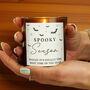Personalised Spooky Amber Glass Candle, thumbnail 4 of 5