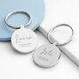 Personalised Special Person Round Keyring, thumbnail 3 of 6