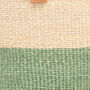 Wilaya: Green Colour Block Woven Basket, thumbnail 6 of 10