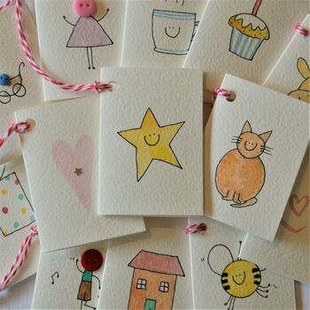 Personalised 'Button Pram' Handmade New Baby Card, 10 of 10