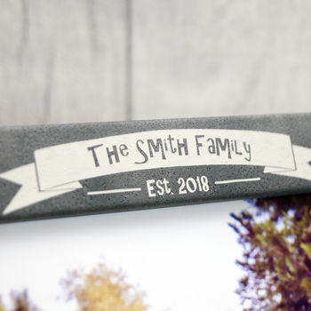 Personalised Stone Effect Family Photo Frame, 2 of 4