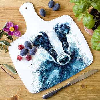Inky Badger Chopping Board, 4 of 6