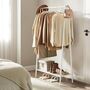 Clothes Rack Garment Rack With Hanging Rail And Shelf, thumbnail 3 of 9