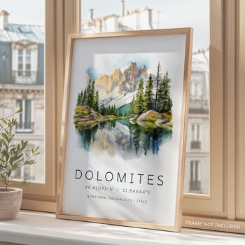 Dolomites Travel Poster, 4 of 7