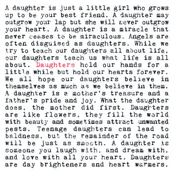 Daughter Heartwarming Quotes Birthday Card, 2 of 5