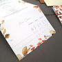 Autumn Fall Wedding Invitations Sample, thumbnail 6 of 9