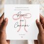 Personalised Mr And Mrs Wedding Card, On Your Wedding Day Bow Card, thumbnail 3 of 5
