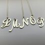 Personalised Mother And Child Silver Initial Necklaces, thumbnail 7 of 10