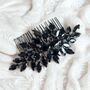 Black Crystal Hair Comb, thumbnail 1 of 7