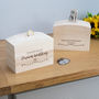 Personalised Dream Wedding Fund Money Box With Message, thumbnail 1 of 1